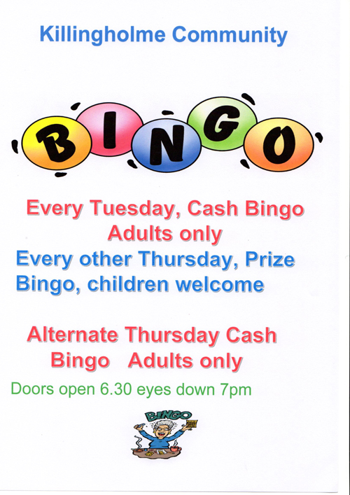 Bingo - every Tuesday poster